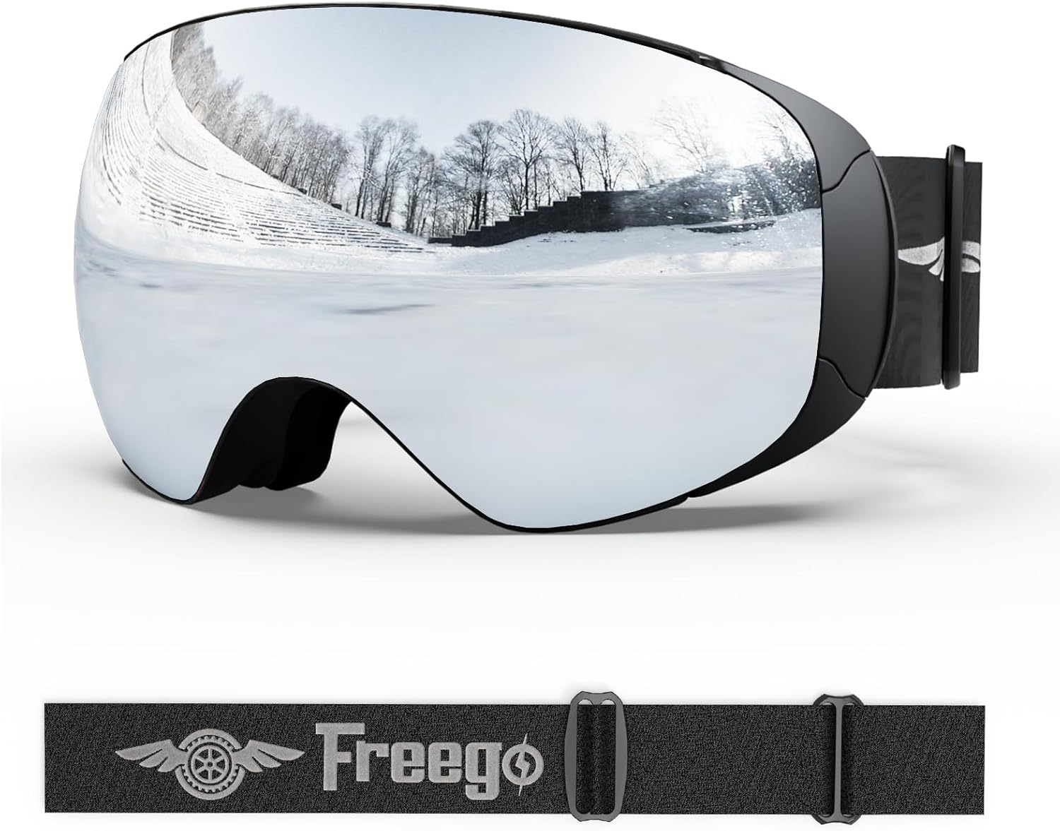 UV400 Ski Goggles: Interchangeable Lens, Unisex
