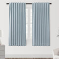 SHINELAND Rod Pocket Room Darkening Curtains for Bedroom