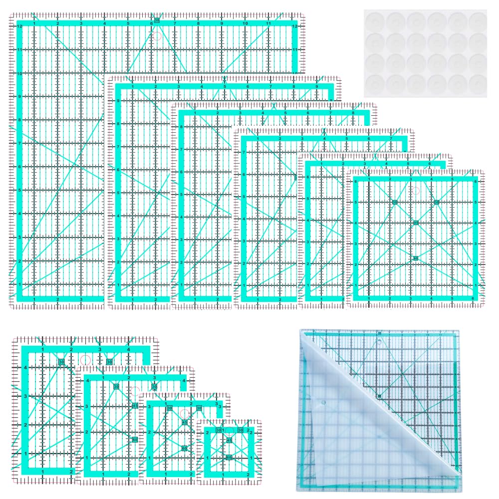 Quilting Rulers Set for Accurate Patchwork and Cutting Needs