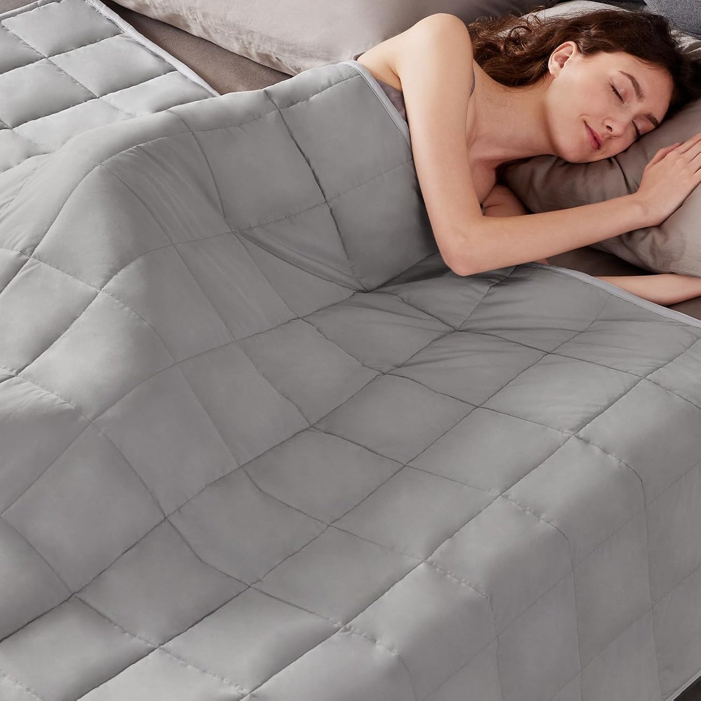 Ultra Soft Cooling Weighted Blanket for Queen/King Size Beds