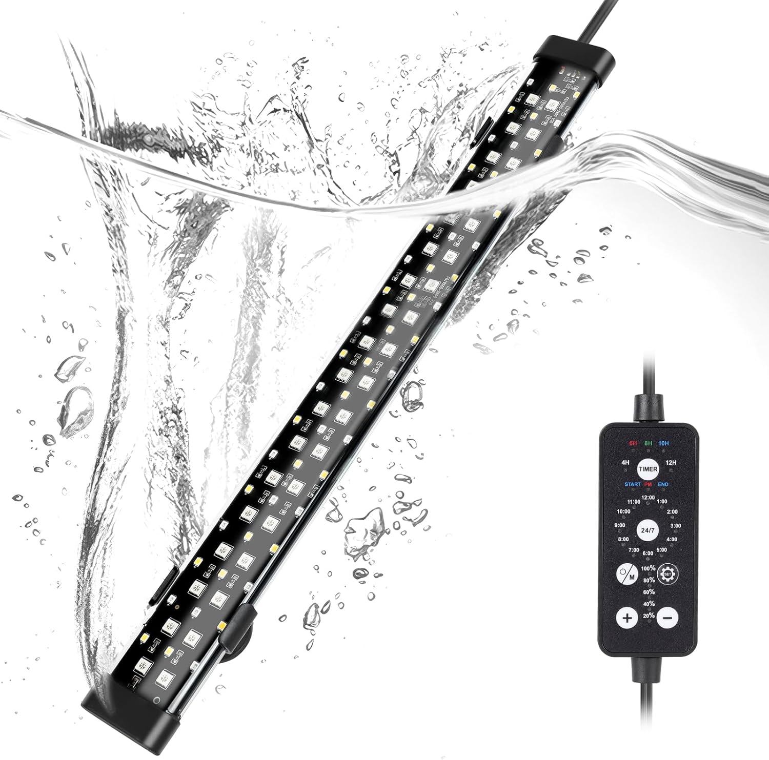 hygger Submersible LED Aquarium Light for 20-35in Fish Tanks