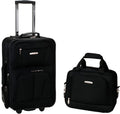 Rockland Fashion Softside Luggage Set: Expandable 2-Piece Black