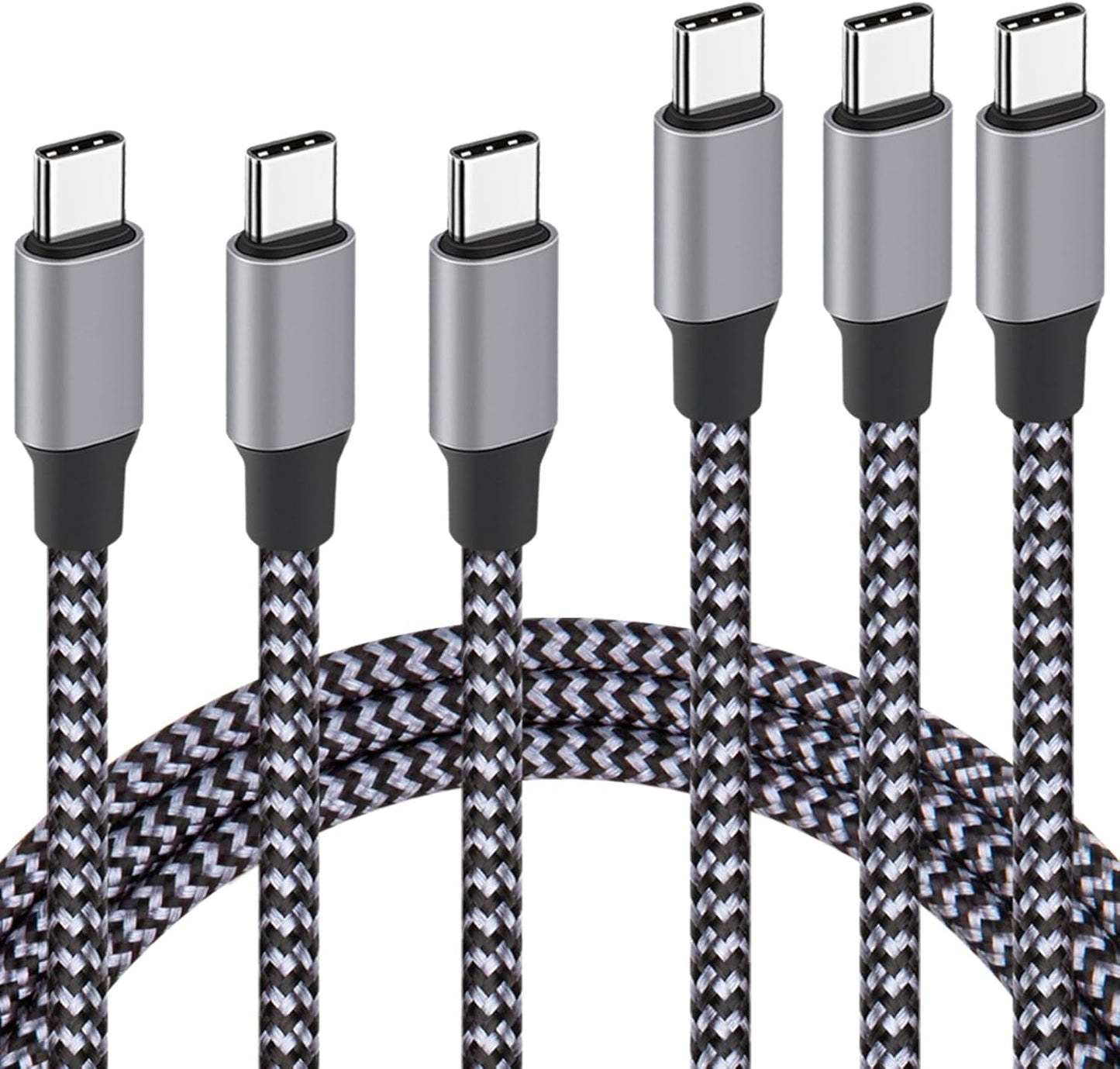YUNSONG 3Pack 6FT USB C Fast Charging Cable