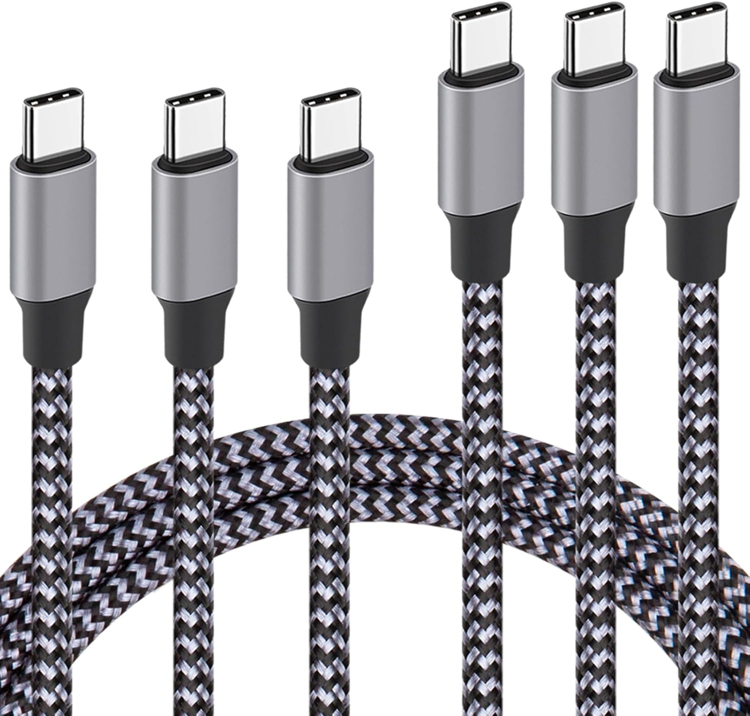 YUNSONG 3Pack 6FT USB C Fast Charging Cable