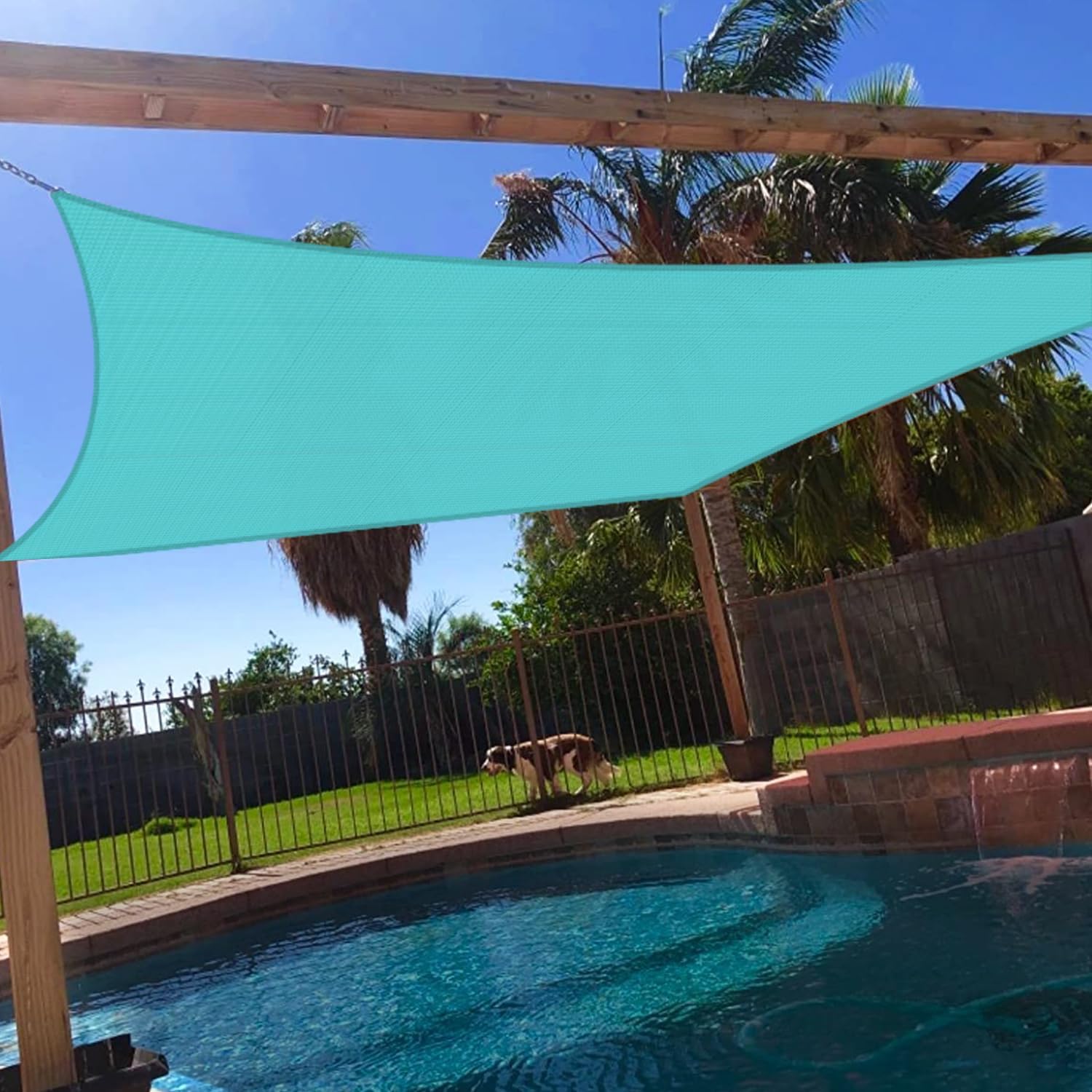 16ft x 20ft Sun Shade Sail Rectangle Canopy Cover for Outdoors