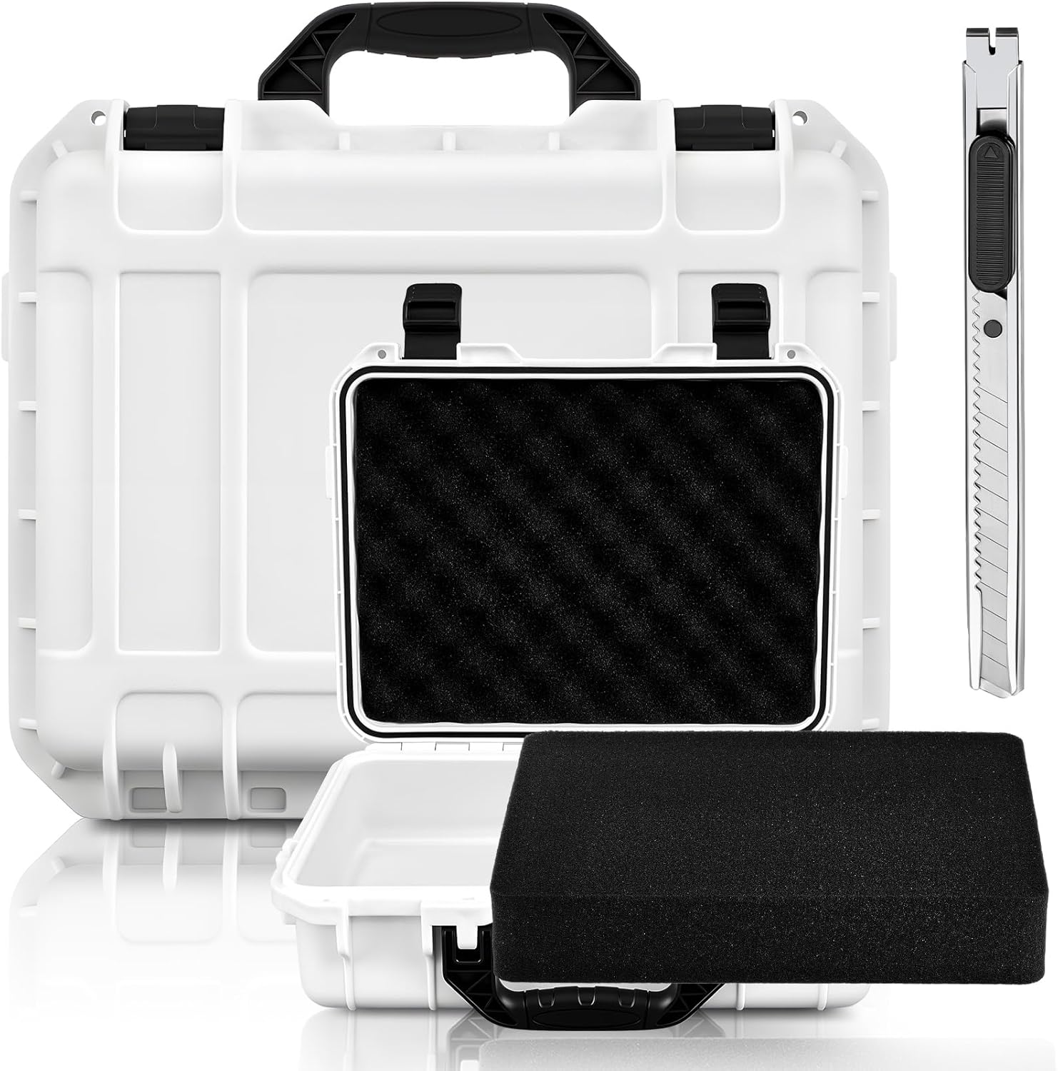 Waterproof Hard Case with Customizable Foam for Equipment Storage