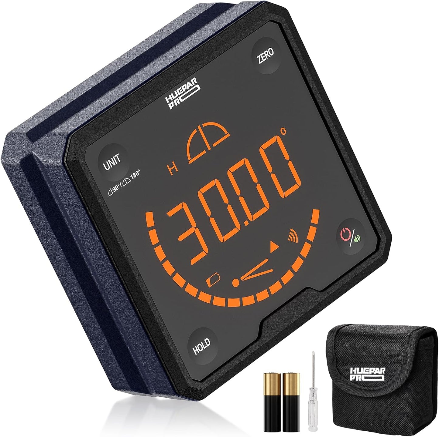 HueparPro Digital Angle Gauge with Magnetic Base for Precision Work