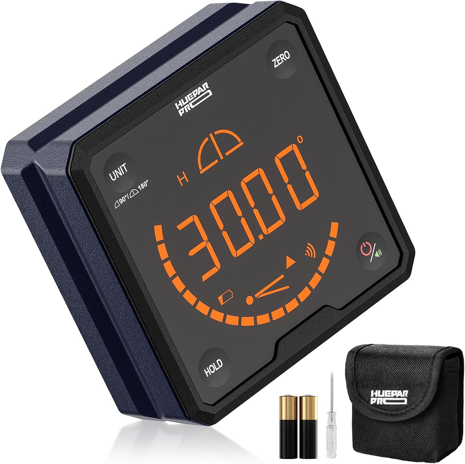 HueparPro Digital Angle Gauge with Magnetic Base for Precision Work