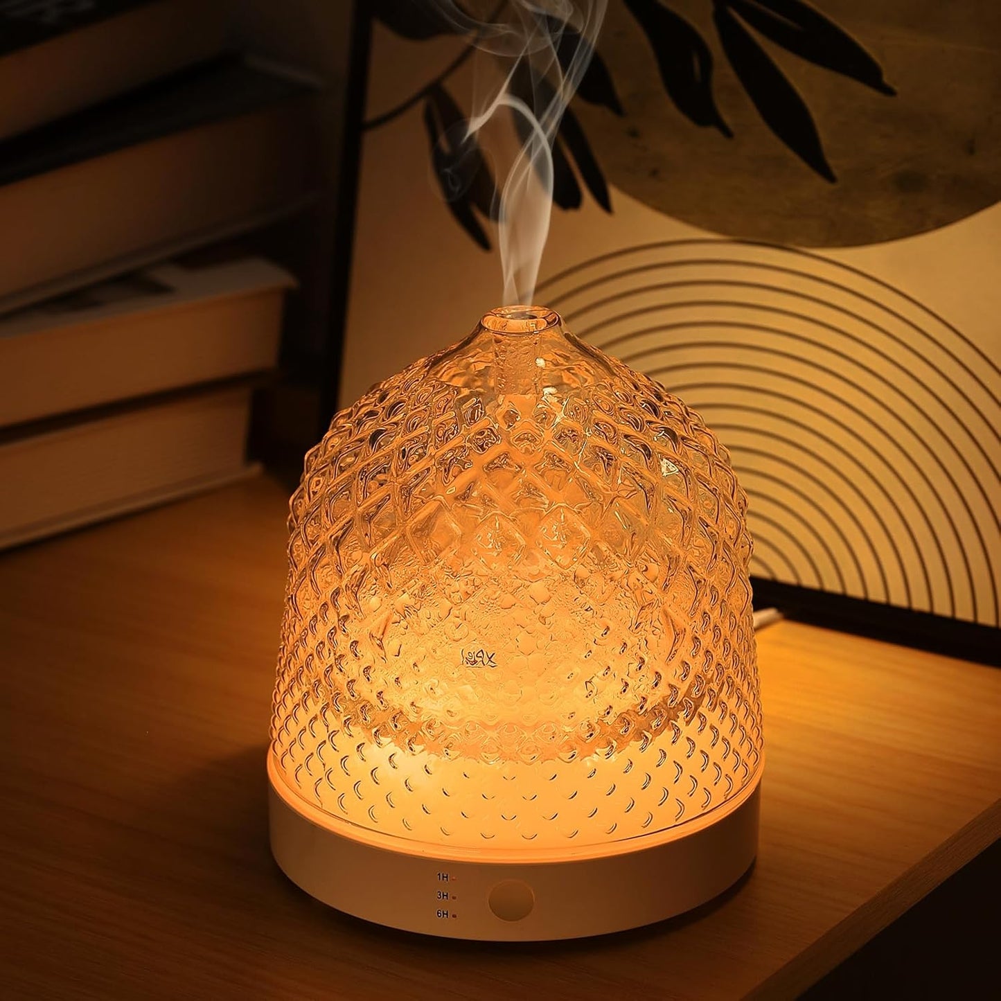 Lecdura Glass Aroma Diffuser - Elegant Design, Soothing Scents