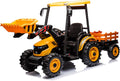 24V Kids Ride on Tractor with Trailer & Loader - 3in1 Power Wheels