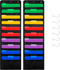 Hanging Wall File Organizer 10-Pocket (2 Pack) - Space Saving Storage