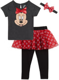 Minnie Mouse T-Shirt Set - Adorable Mesh Skirt!
