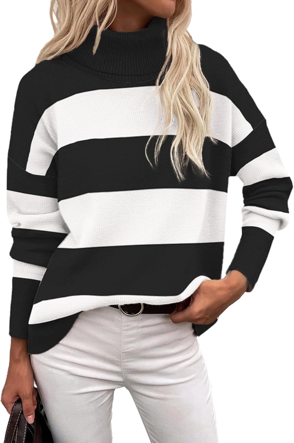 Zeagoo Women's Turtleneck Sweater for Trendy Fall Style