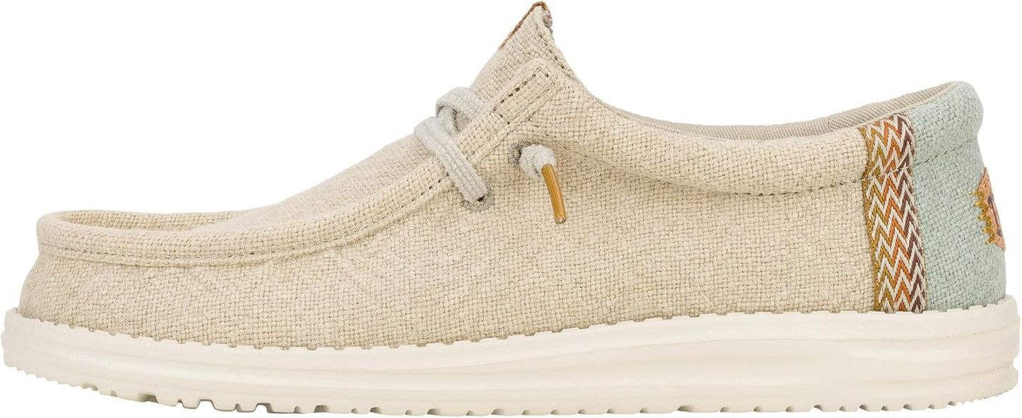 HEYDUDE Wally Jute Slip-on Loafers for Comfortable Travel Wear