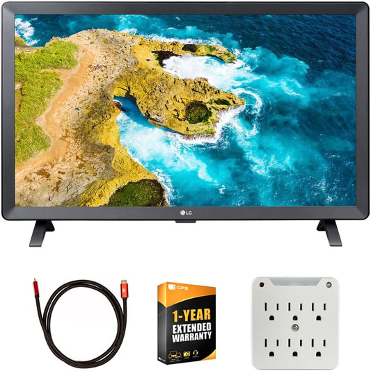 LG 24 inch Smart TV Bundle with Enhanced Protection
