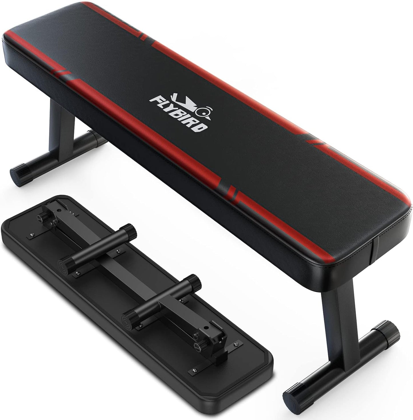 FLYBIRD Flat Weight Bench for Strength Training and Home Gym