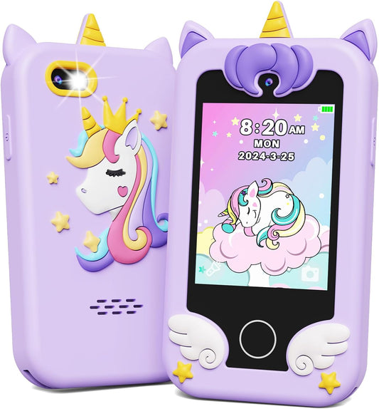 KOKODI Unicorn Kids Smart Phone - Dual Camera HD Touchscreen for Fun Learning