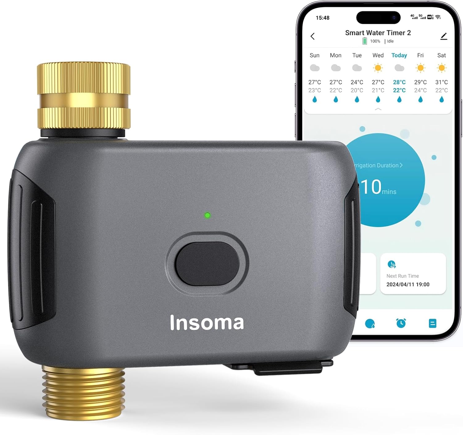 Insoma WiFi Water Timer for Smart Garden Hose Control