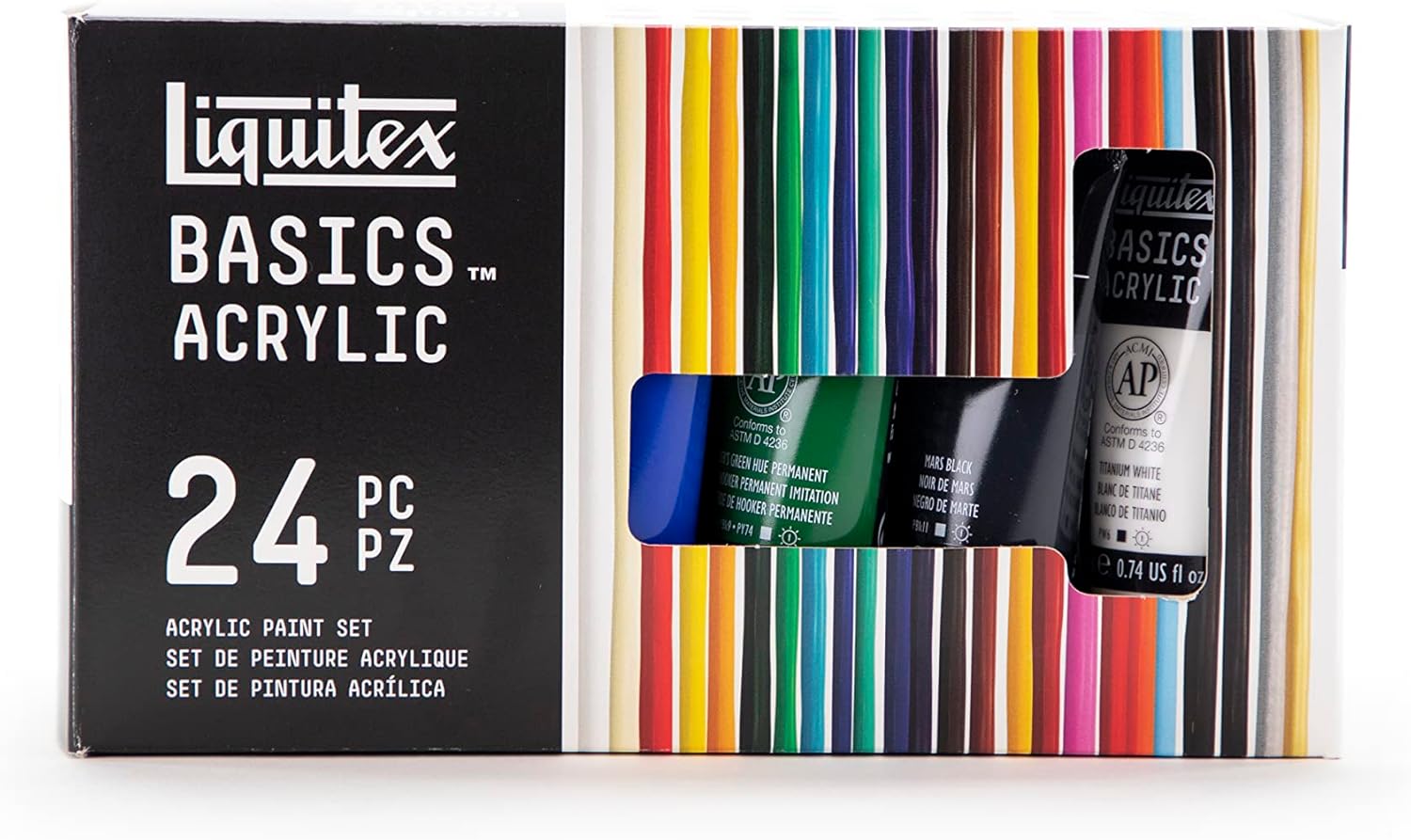 Liquitex BASICS Acrylic Paint Set - 24 x 22ml Tube Paint Set