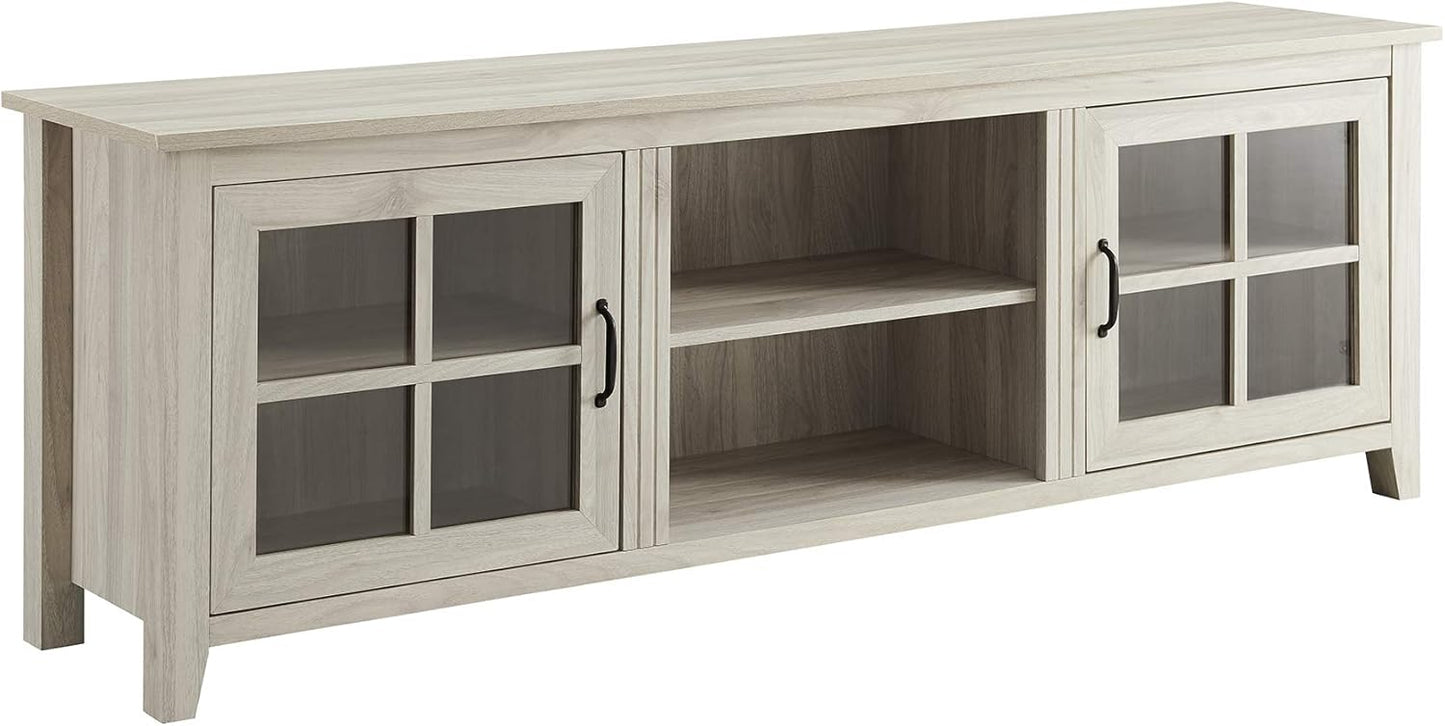 Spacious TV Stand for 80 TVs - Birch Finish