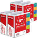 4 Pack 6 in 3 Ring Locking Angle D Binders - Large Capacity