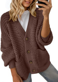 Dokotoo Women's Chunky Knit Open Front Cardigan - Soft, Cozy Layer