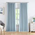 Pinch Pleated Blackout Curtain Panels 40in x 90in - Full Blackout