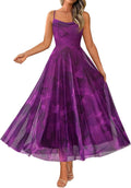 Summer Floral Maxi Dress for Women - Elegant Spaghetti Strap