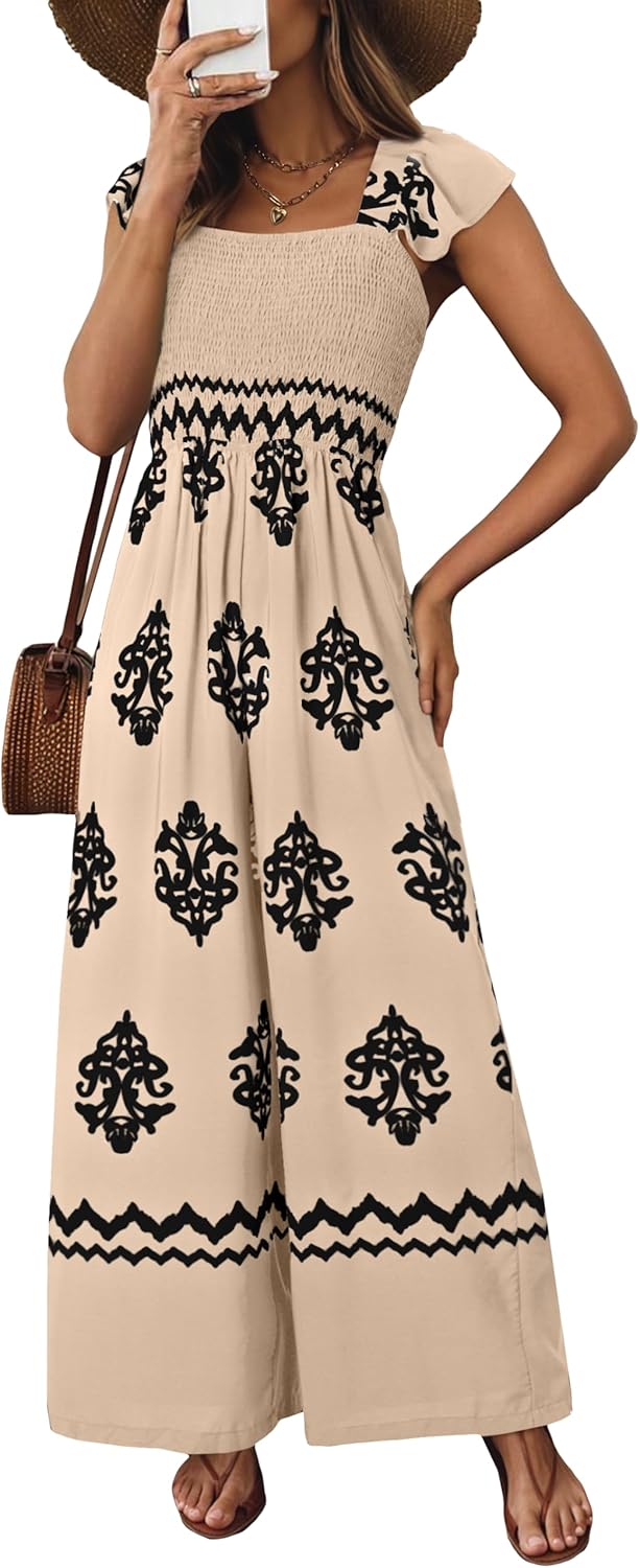 Happy Sailed Womens Summer Jumpsuits with Pockets for Style