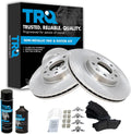 TRQ Front Brake Pad & Rotor Kit Compatible with 2006-2013 Mazda 6