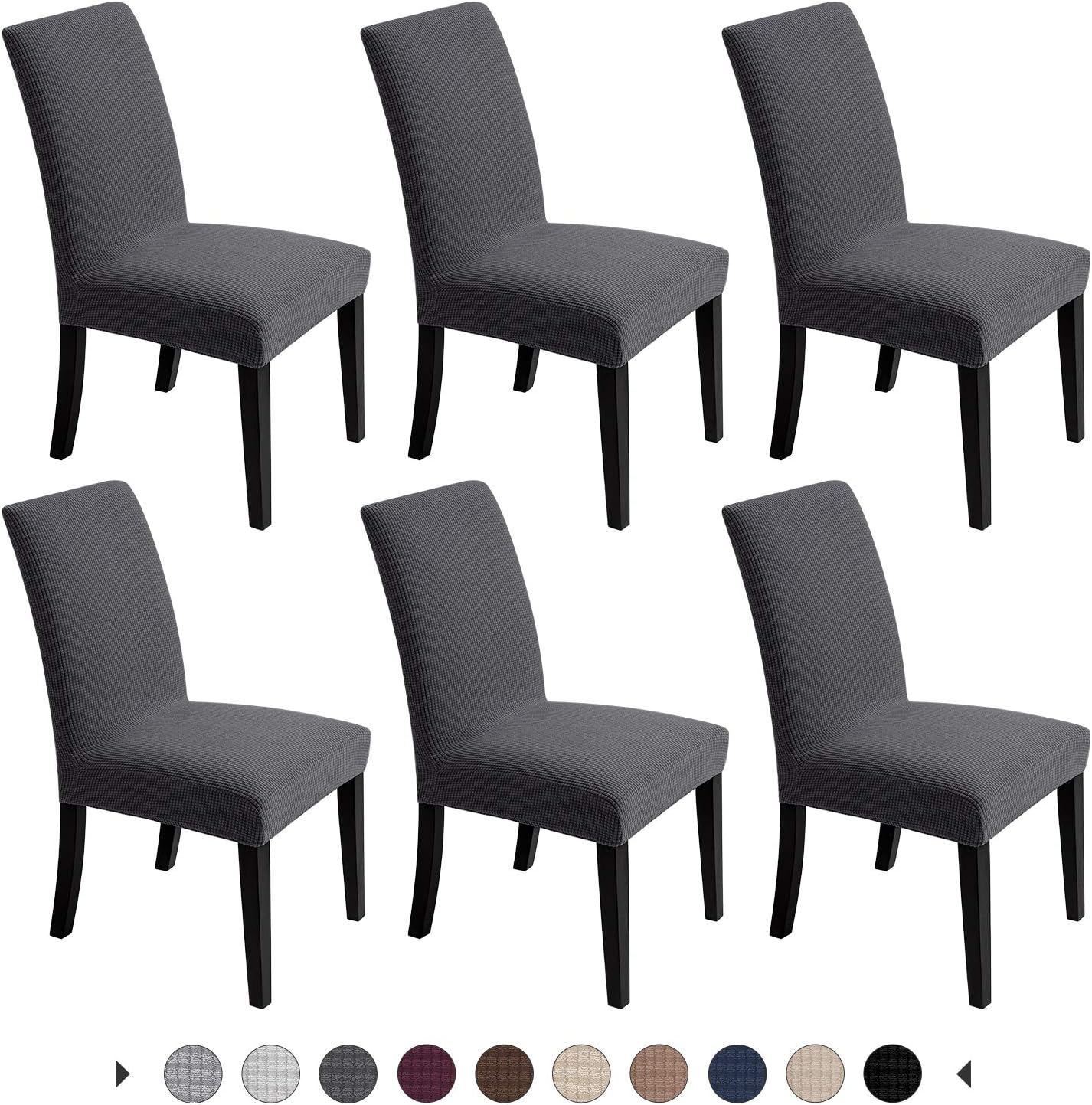 Stretch Chair Covers for Dining Room - Armless Slipcovers Set