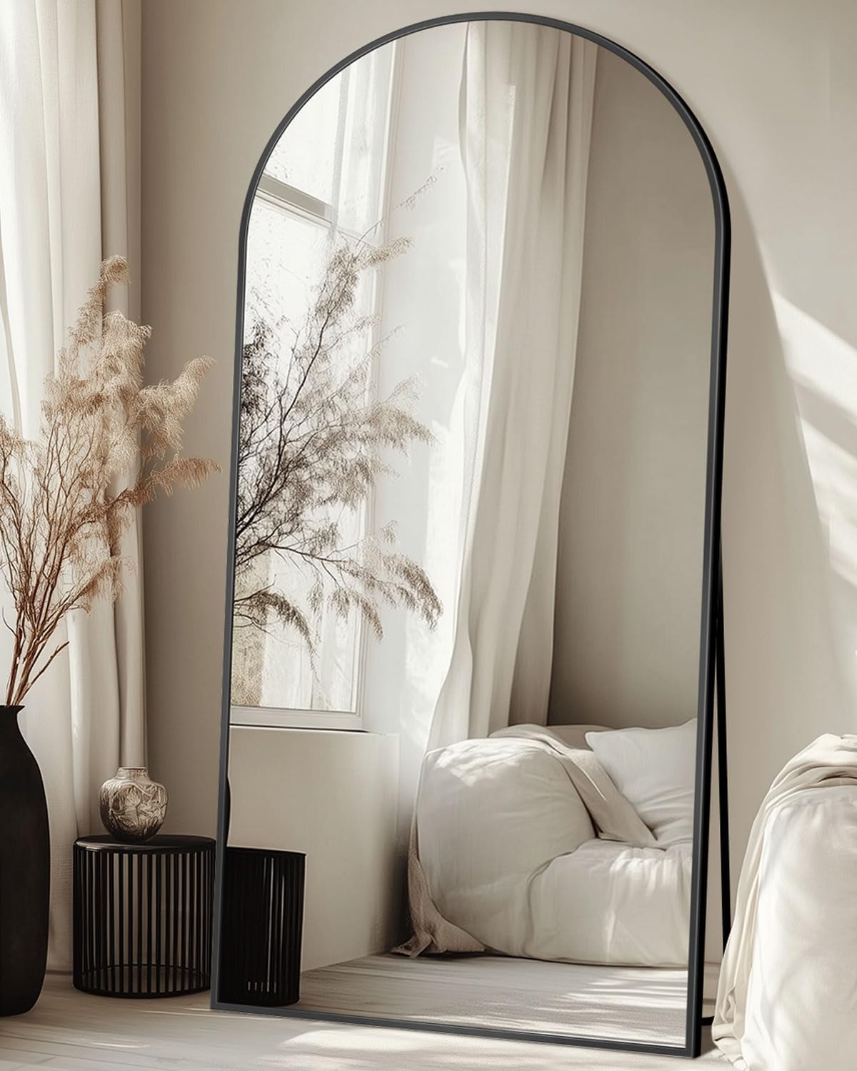 Full Length Mirror with Stand, 71x28 Arched Design for Elegance