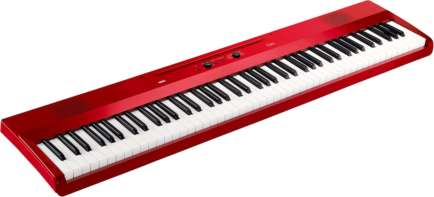 Korg Liano Portable 88-key Digital Piano - Semi-Weighted Keys & Sustain Pedal - Red