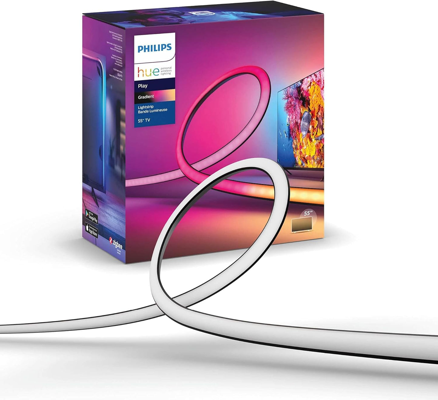 Philips Hue Play Gradient 55in LED Light Strip for TV and Gaming
