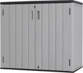 Large Outdoor Storage Box Resin Shed - 37 cu ft Weatherproof Storage