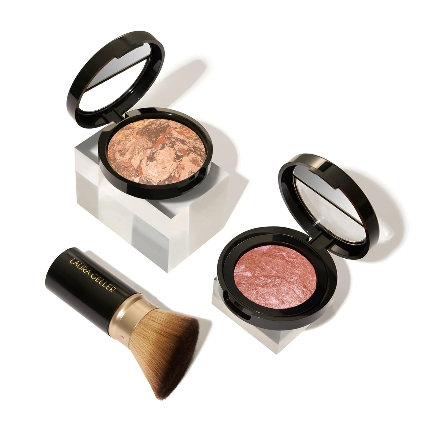 Baked Balance-N-Glow Kit with Blush and Kabuki Brush Set