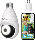 3K Light Bulb Security Camera Wireless Outdoor - Easy Install