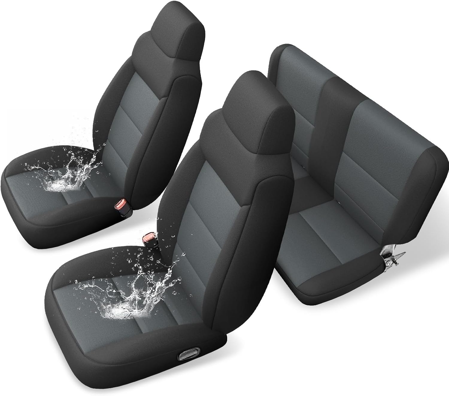 GIANT PANDA Neoprene Seat Covers for Jeep Wrangler TJ 2003-2006