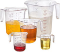 Measuring Cups 5-Piece Nesting Set - Clear, Dishwasher Safe