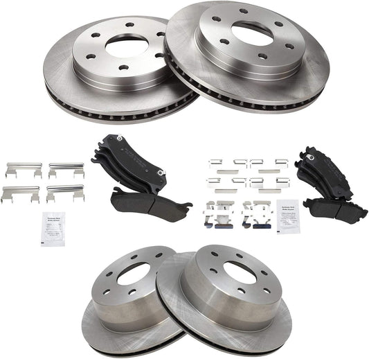 TRQ Brake Pad & Rotor Kit for 03-05 Astro Safari & More