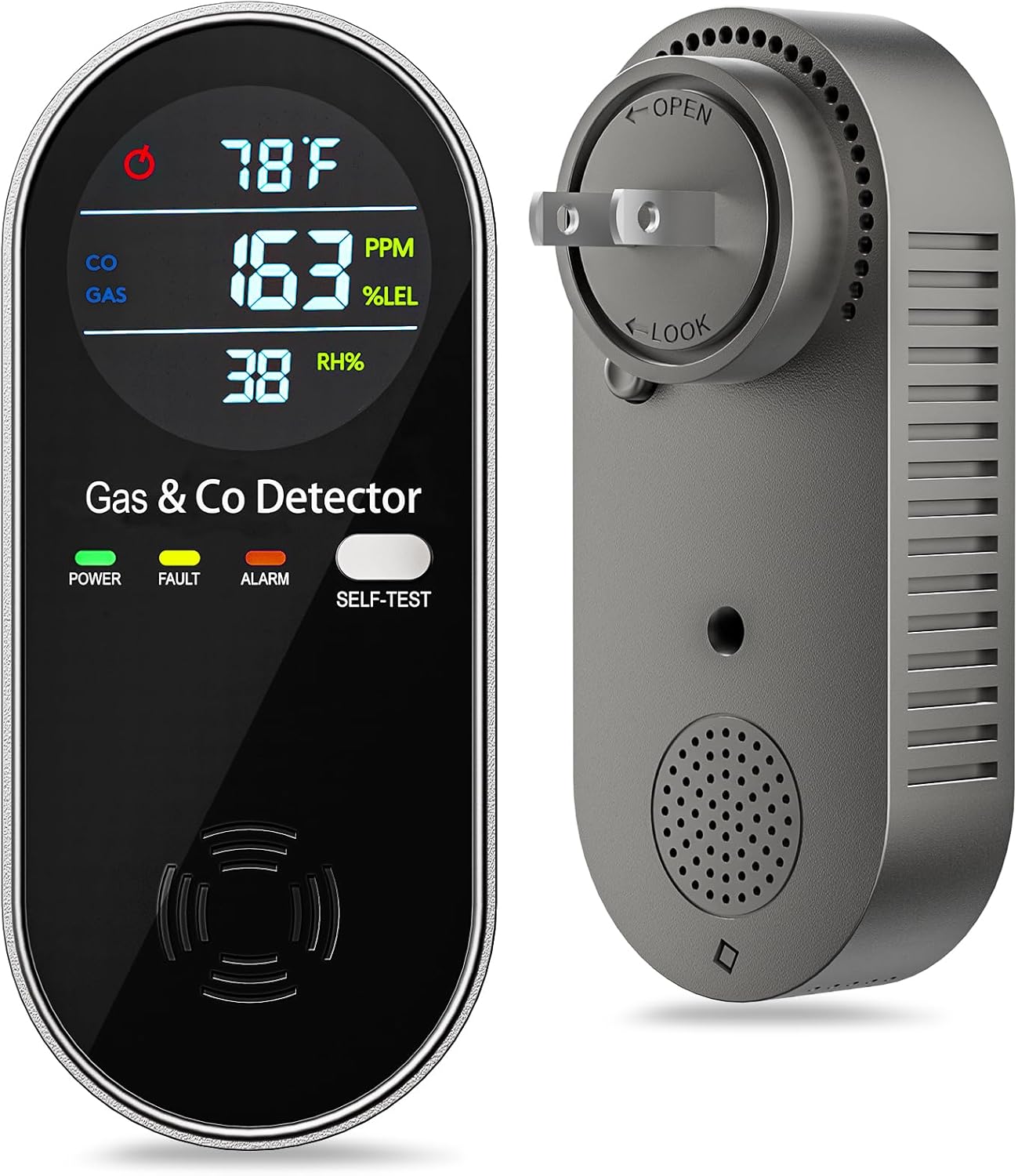 4-in-1 Plug in Combination Gas & Carbon Monoxide Detector
