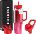 Coldest 36 oz Tumbler with Handle and Straw - Strawberry Nova