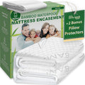 Bamboo Rayon Mattress Protector King Size - Zippered Waterproof