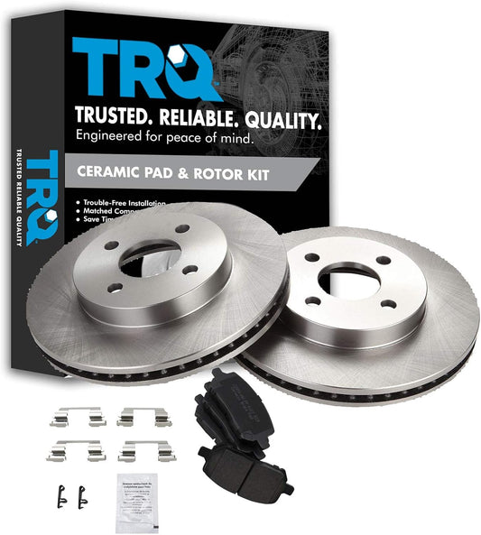 TRQ Front Brake Pad & Rotor Kit for Chevrolet Cobalt