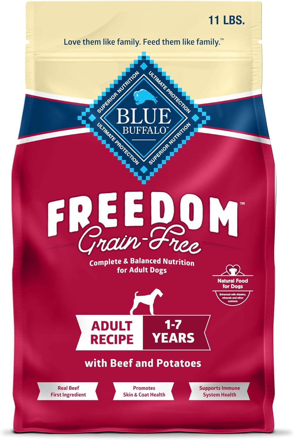 Blue Buffalo Freedom Grain-Free Dry Dog Food for Adult Dogs