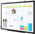 Dry Erase Calendar Whiteboard for Wall 24 in x 18 in - Dual Sided