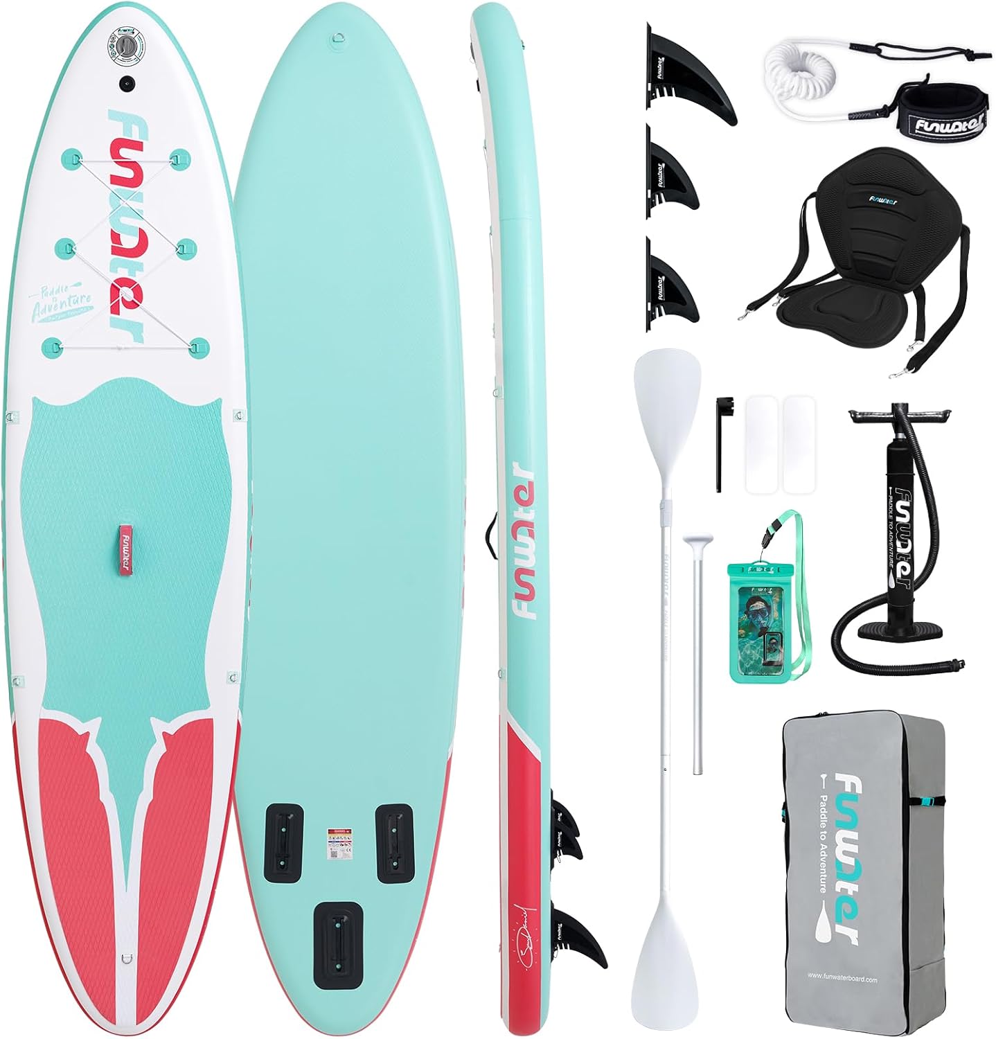 FunWater Inflatable Stand Up Paddle Board for All Skill Levels