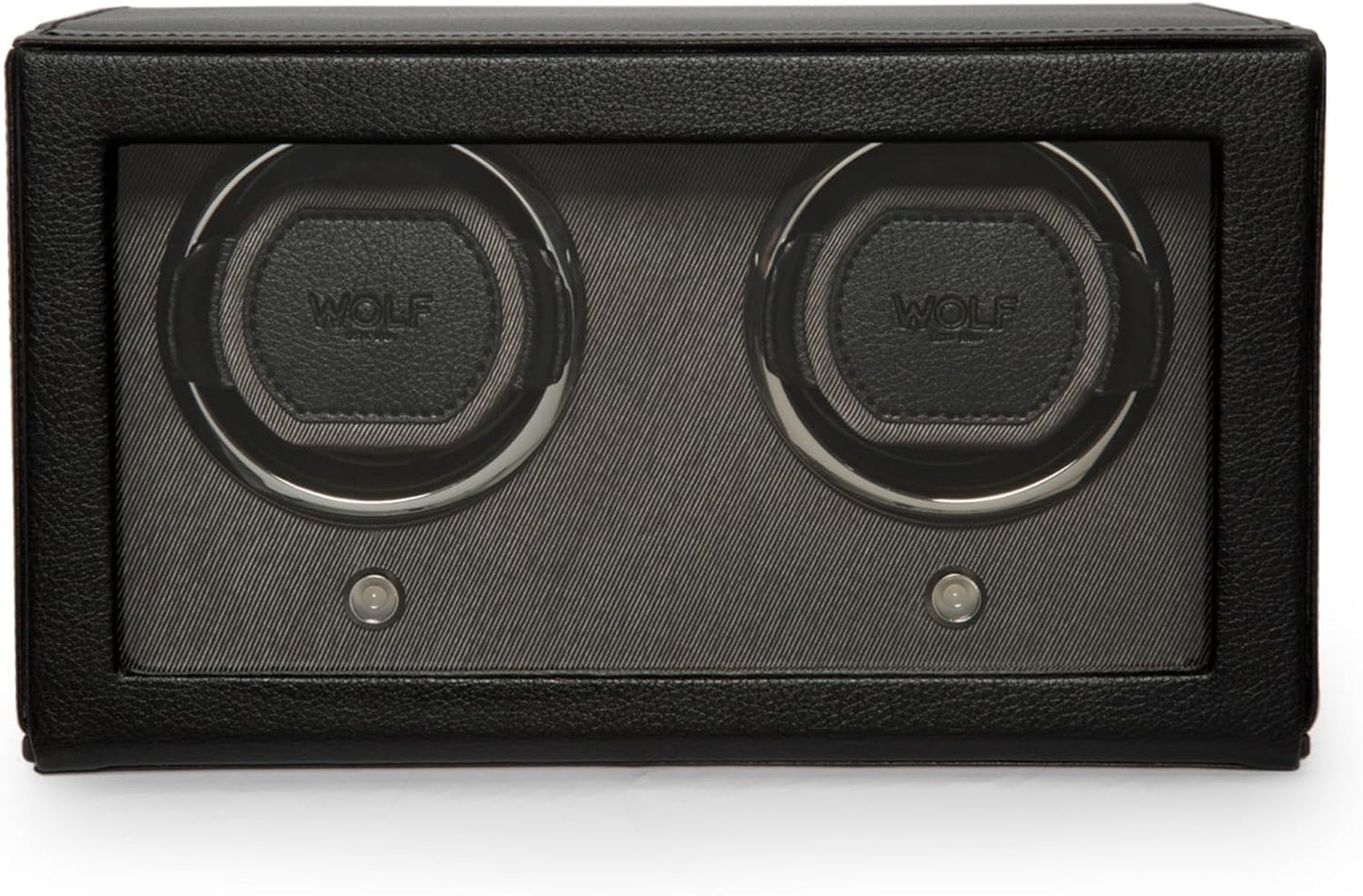 WOLF Double Watch Winder - Secure Fit Dynamic Cuff - All Wrist Sizes - Vegan Leather