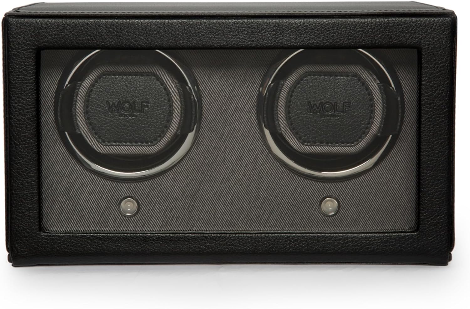 WOLF Double Watch Winder - Secure Fit Dynamic Cuff - All Wrist Sizes - Vegan Leather