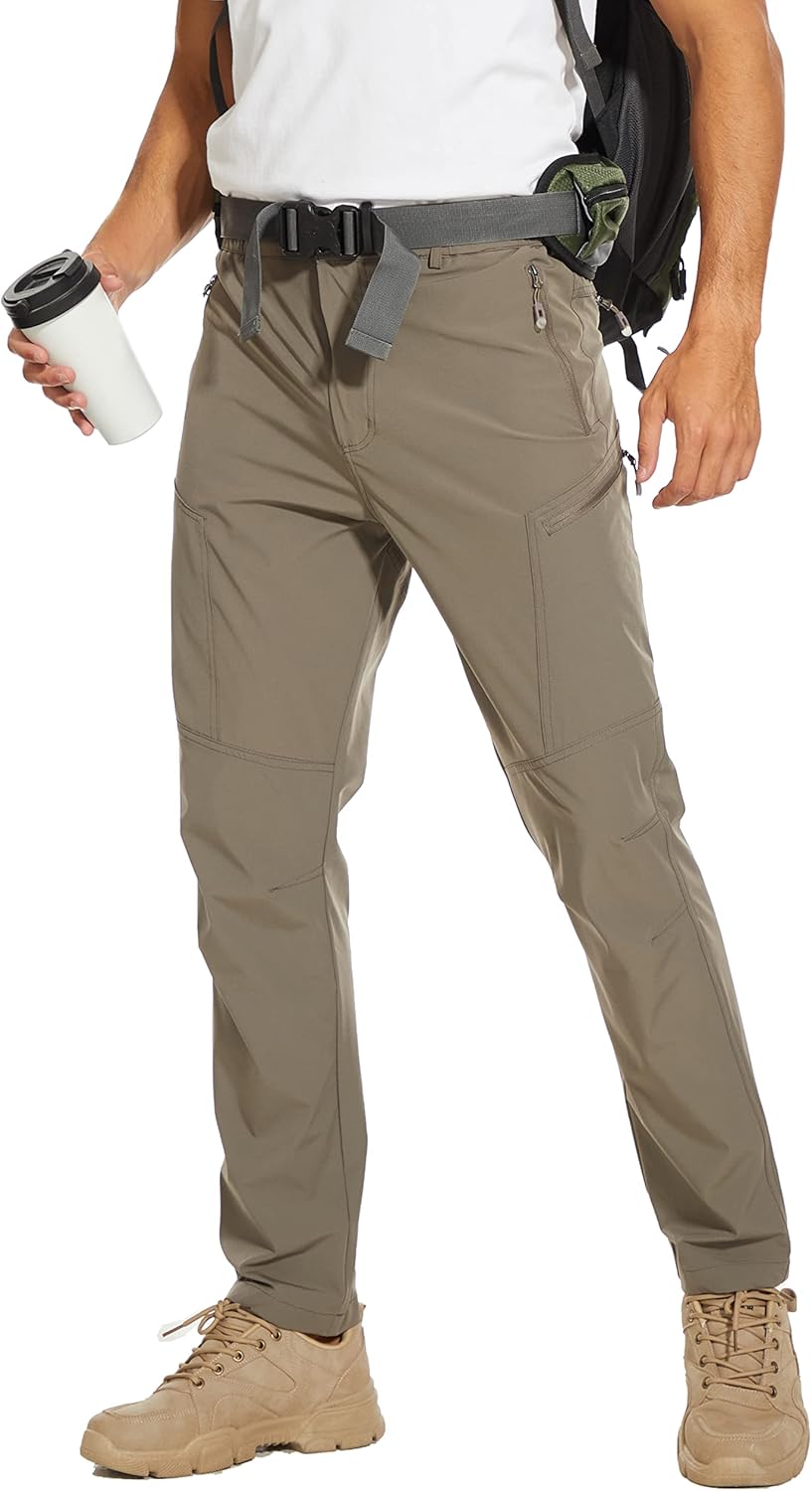 Water-Resistant Stretch Hiking Pants for Men